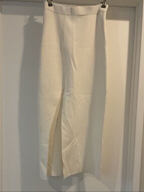 Marciano White Maxi Skirt with side Slit